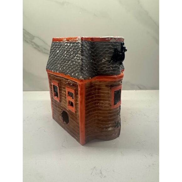 Vintage Lotus 80s Ceramic Halloween Haunted House Village